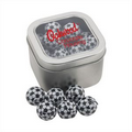 Large Window Tin with Chocolate Soccer Balls